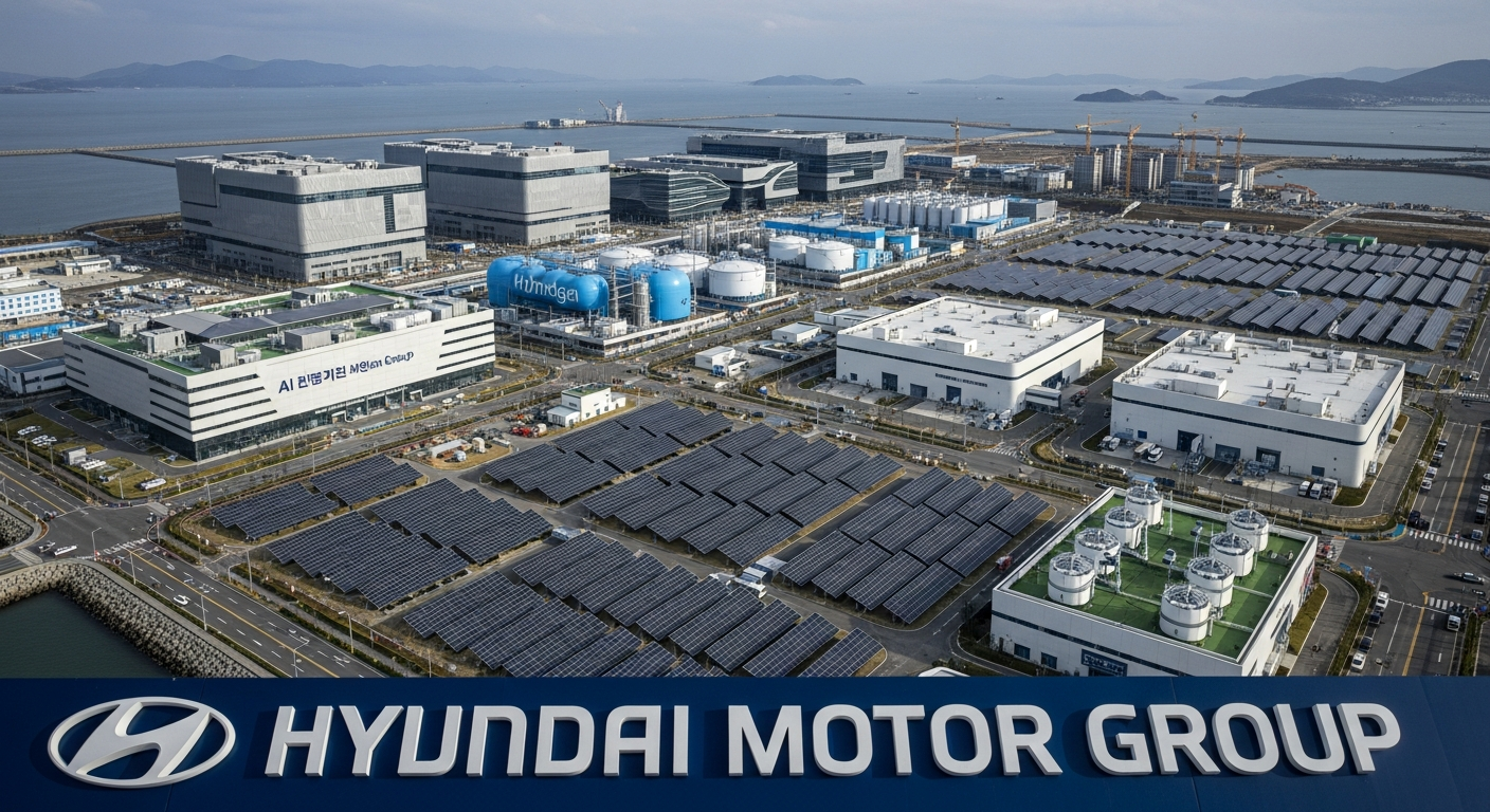 “9조 원 쏟아붓는다” 현대차그룹 새만금에 로봇 AI 수소 도시 건설