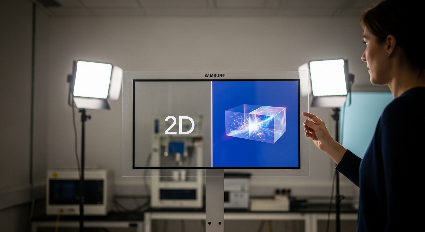 “화면에서 사물이 튀어나와” 삼성전자 안경 없는 3D 디스플레이