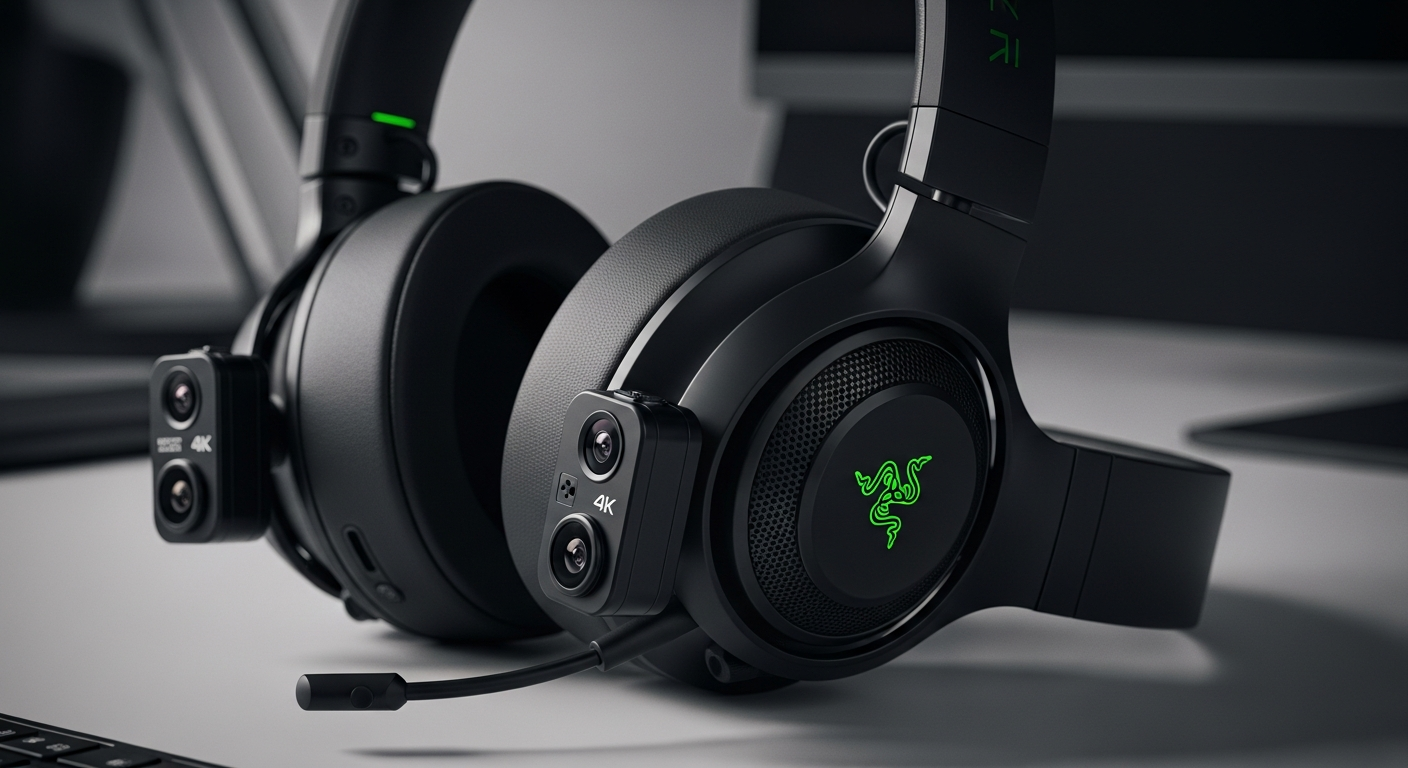 “스마트 안경 끝?” 레이저, 카메라 달린 AI 헤드셋 공개