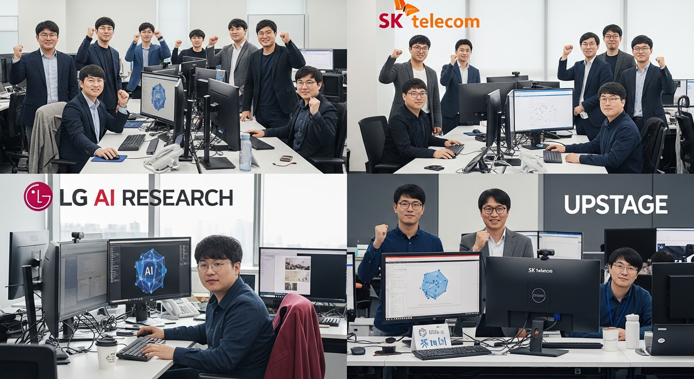 “네이버 탈락 충격!” LG·SKT가 주도하는 한국 AI 전쟁