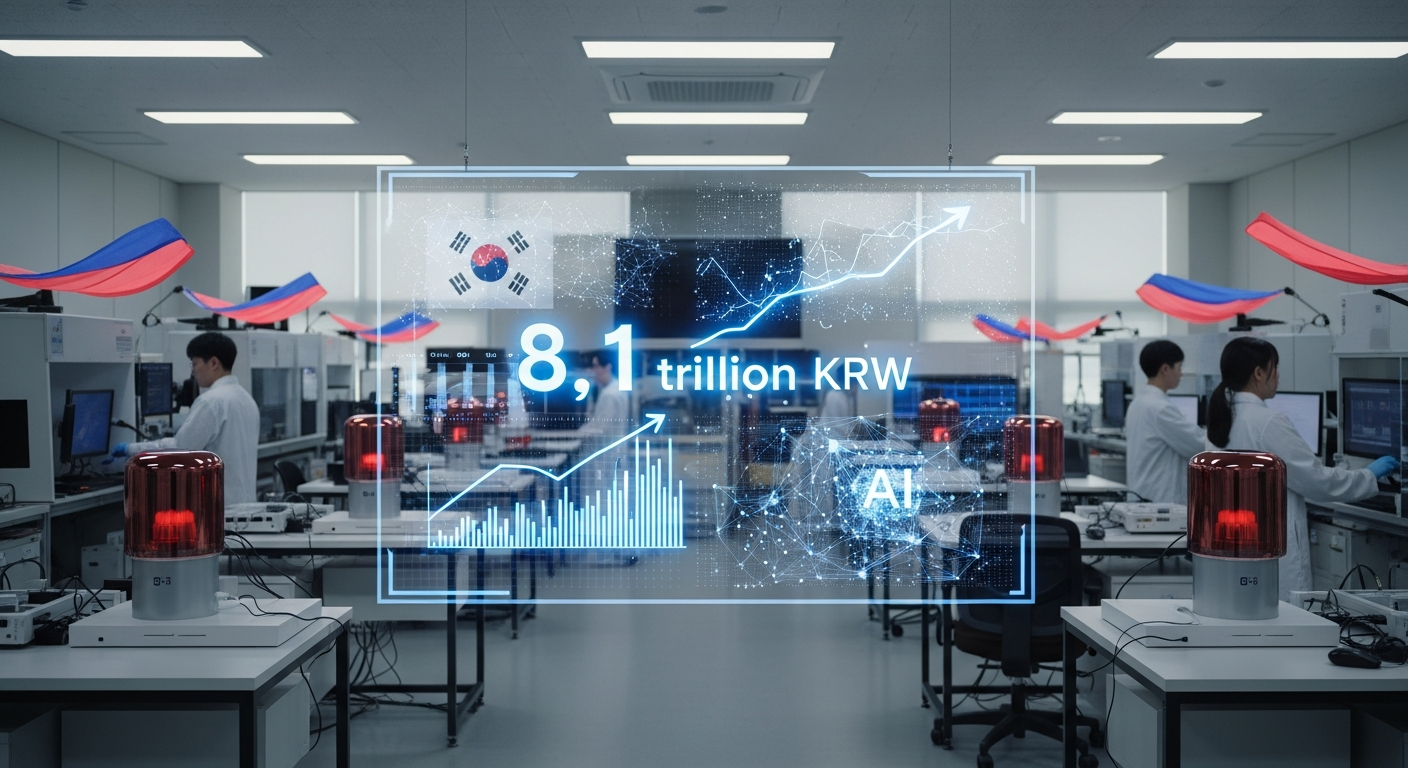 “8조 원 쏟아붓는다” 한국 R&D 예산 확정, AI 3강 도전