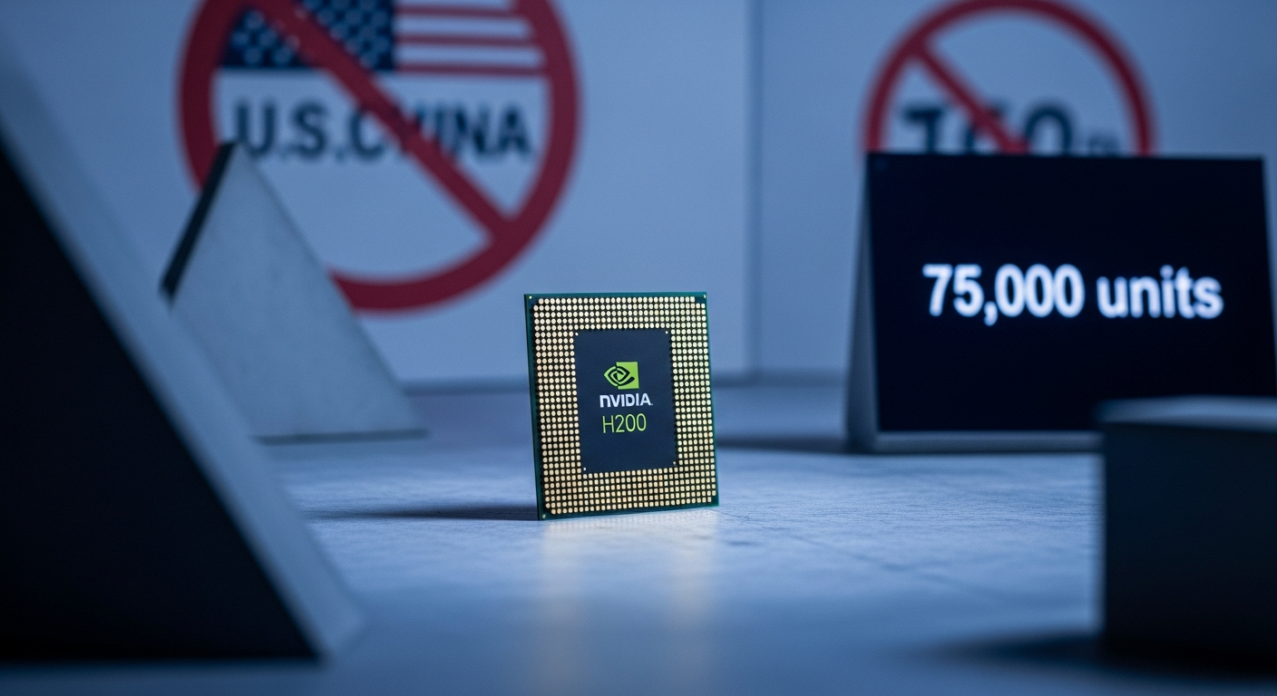 “중국 AI 숨통 죈다” 엔비디아 칩 7만 5천 개 제한