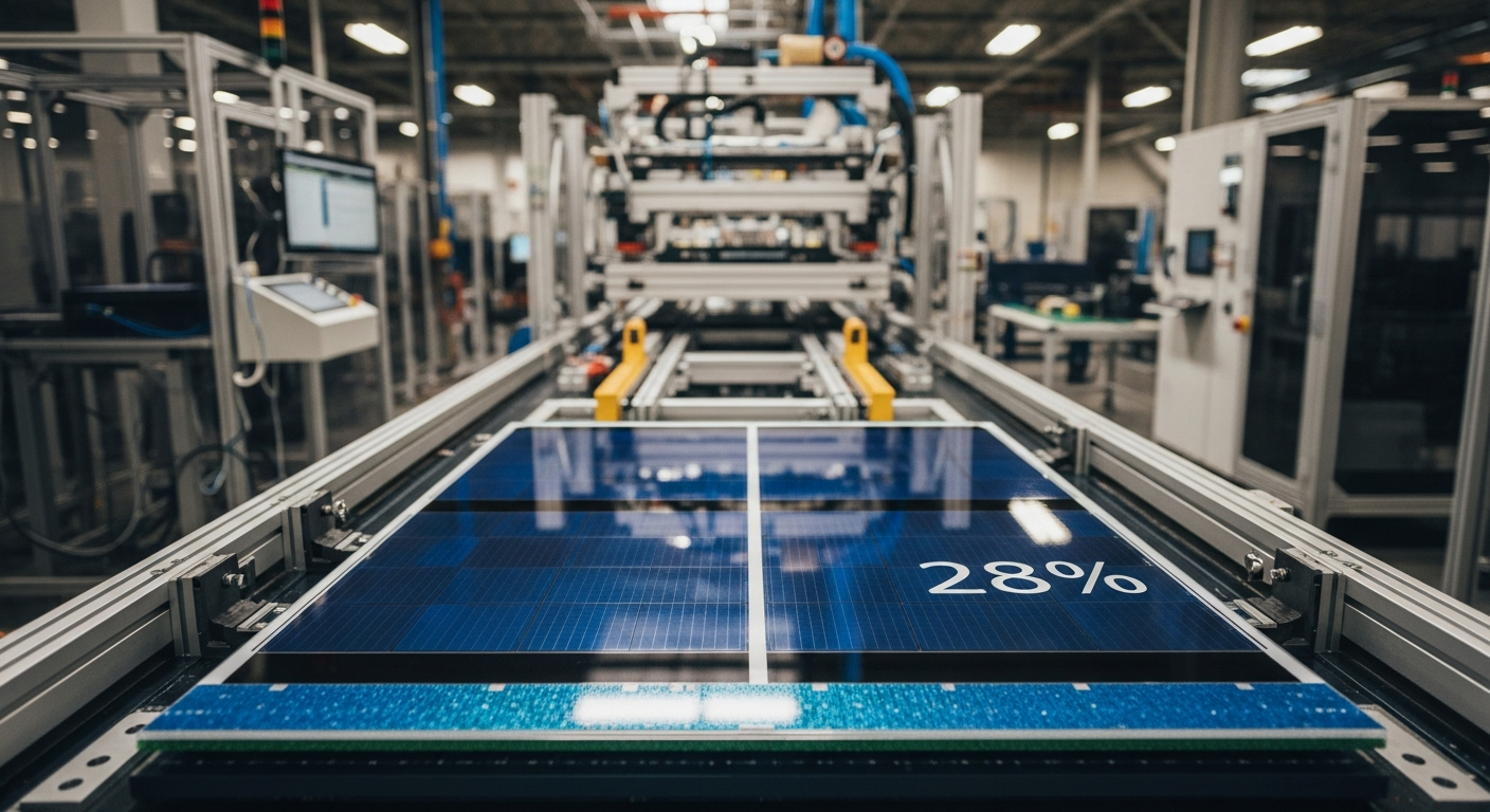 "중국 태양광 이제 긴장해라" 효율 28% 찍은 미국산 기술력