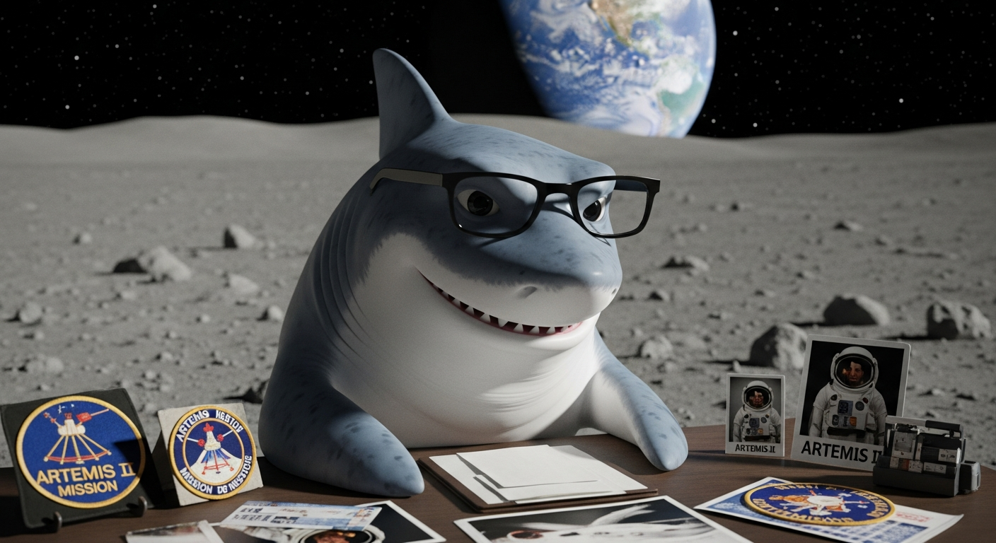 “NASA도 몰랐던 달 거주자” 아르테미스 II 환영하는 상어?