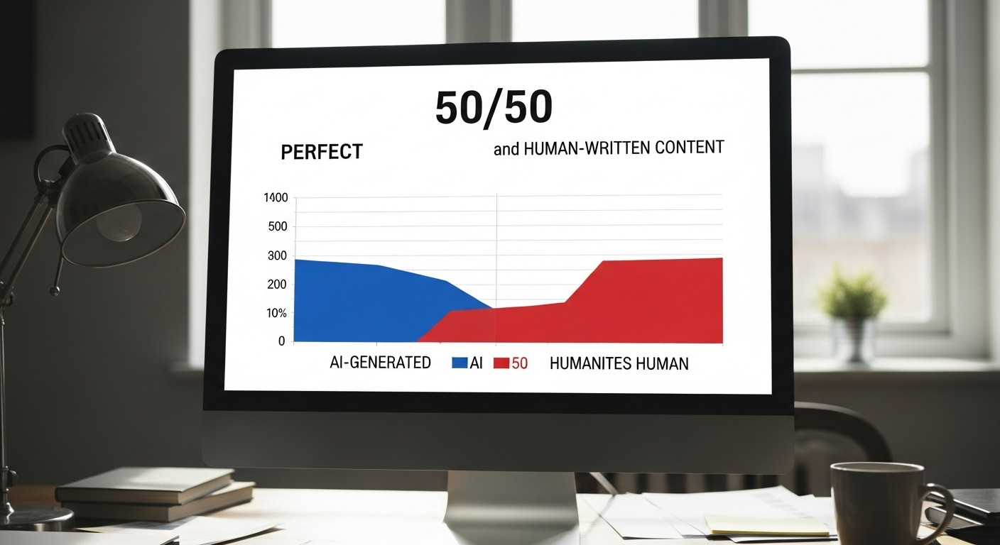 “인터넷, AI에 점령당하지 않았다?” 50%의 벽에 막힌 진짜 이유