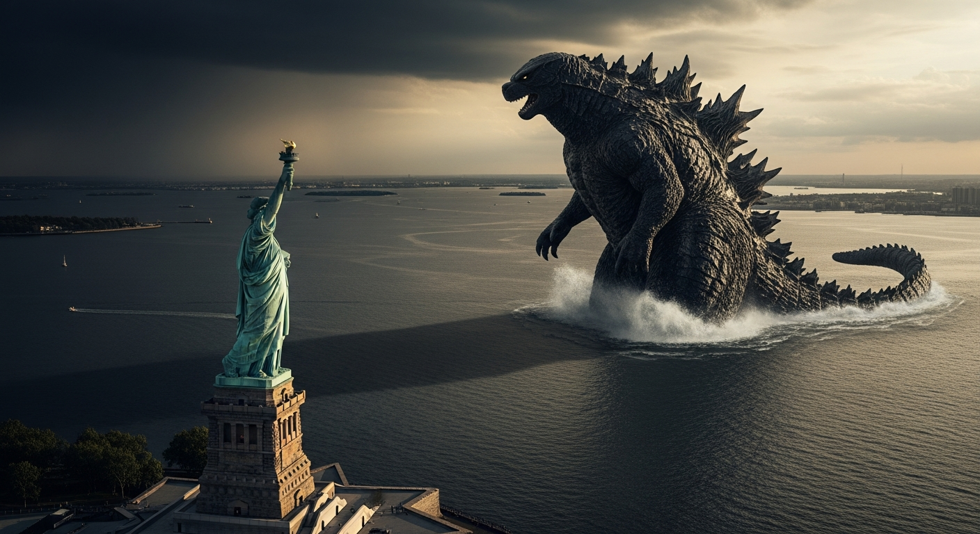 “아카데미 삼킨 괴물” 고질라 마이너스 제로, 뉴욕 상륙?