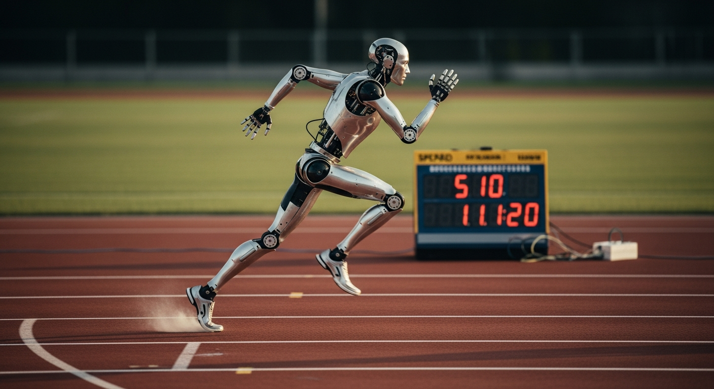 “우사인 볼트 턱밑까지 왔다” 10초 만에 100m 달린 로봇