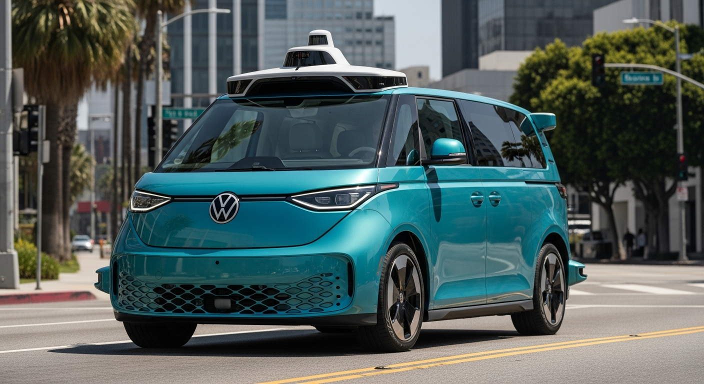 “기사님 안 계세요?” 폭스바겐 로보택시 LA 도심 달린다