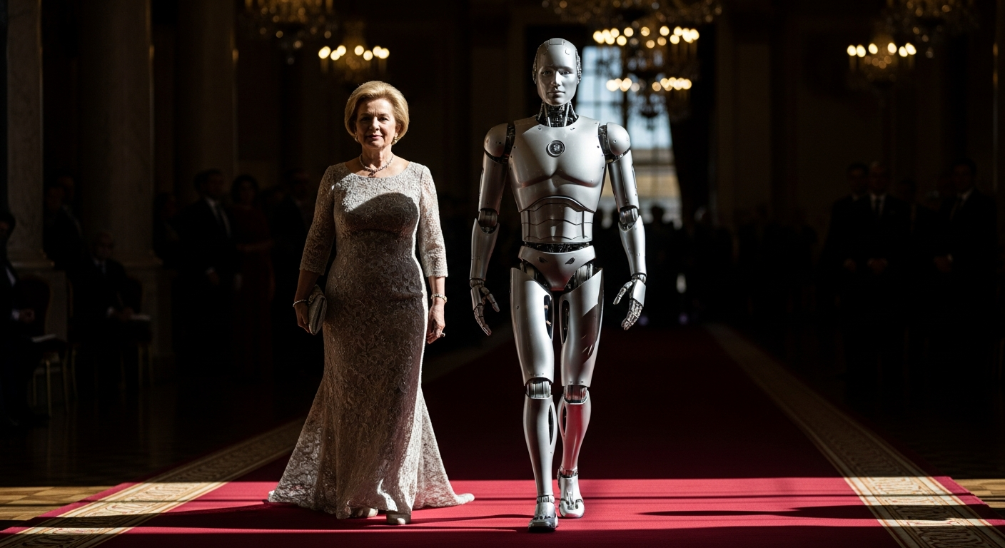 “로봇이 과외 선생님?” 멜라니아 여사와 레드카펫 걷는 휴머노이드