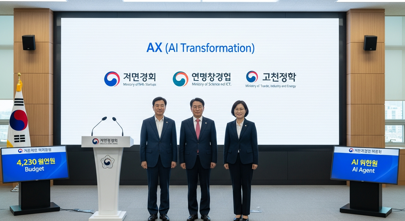“4230억 쏟아붓는 정부” AI 대전환 위해 3개 부처가 뭉쳤다