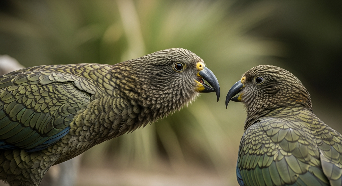 “부리 없어도 다 이겨!” 앵무새 브루스의 지능적인 리더십 비결