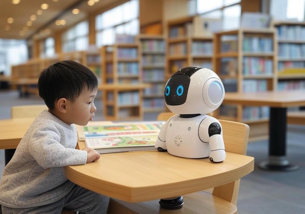 AI 로봇이 책 읽어준다고? 광양시 도서관 독서 로봇 LUKA 도입