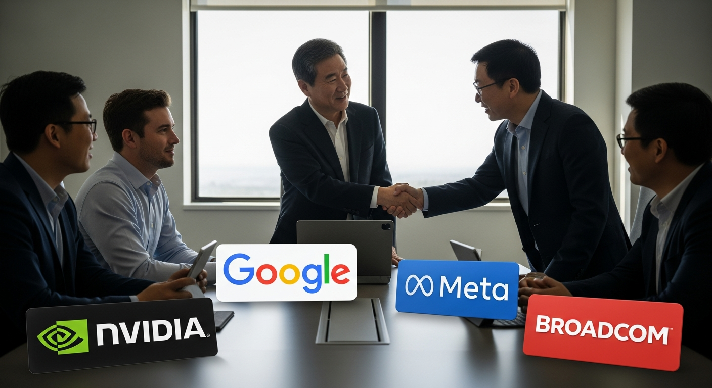 “엔비디아도 만났다” 최태원, 구글·메타와 AI 동맹 담판