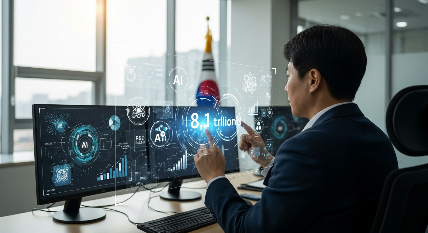 “R&D 예산 25% 폭증!” AI 3강 노리는 한국의 승부수