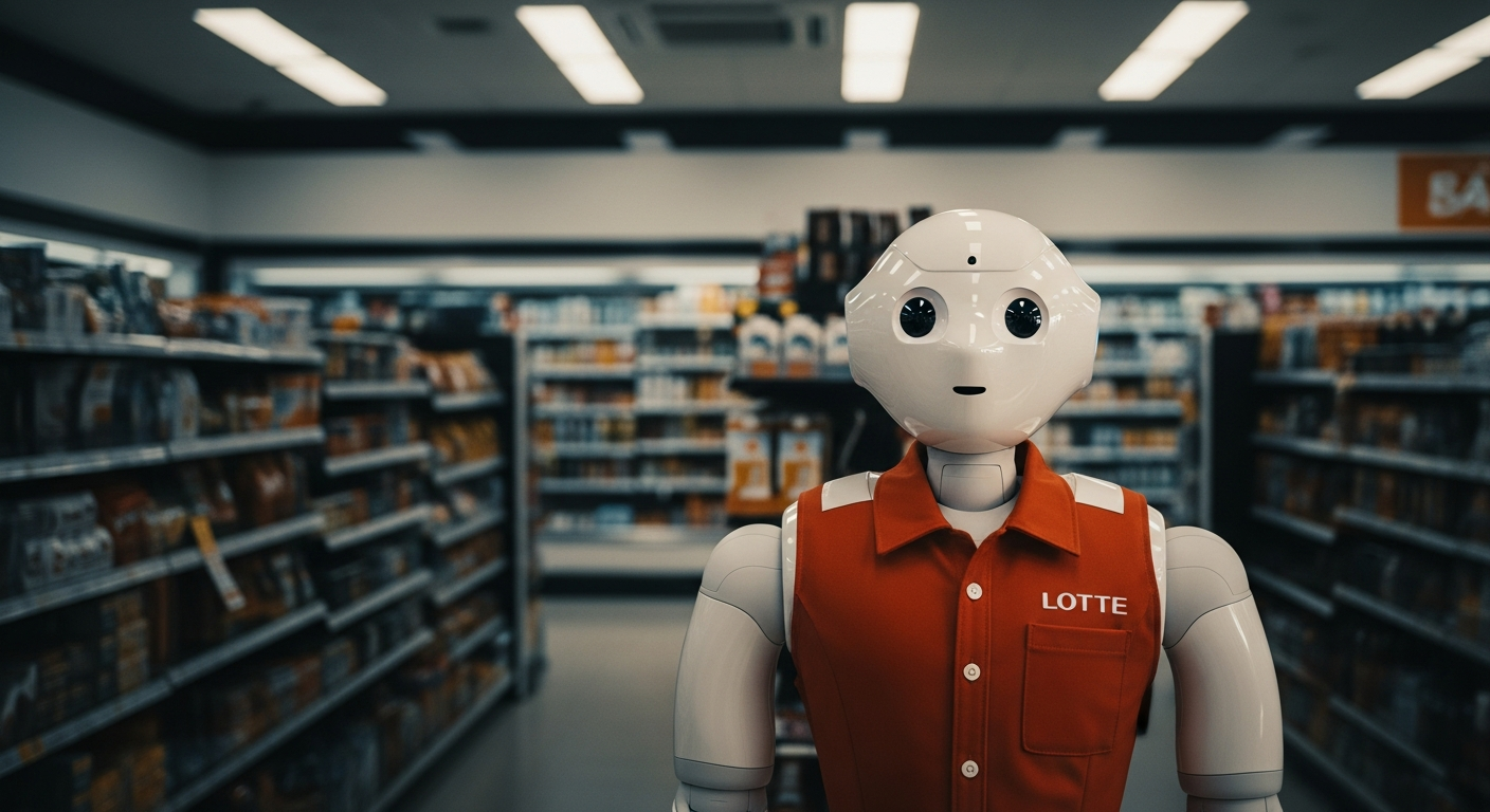 “편의점 알바도 이제 로봇?” 롯데이노베이트 AI 로봇 로이의 실체