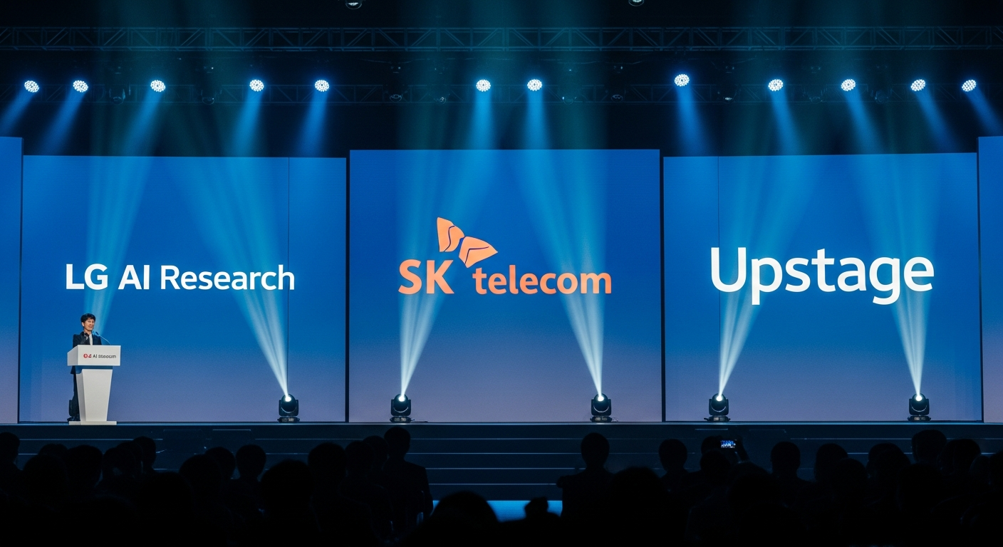 “네이버 탈락 충격” 국산 AI 대표, LG·SKT·업스테이지 선정