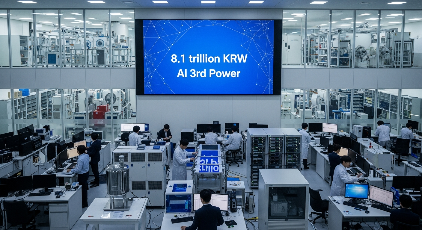 “8조 원 쏟아붓는다” 한국 AI, 세계 3위 노리는 승부수