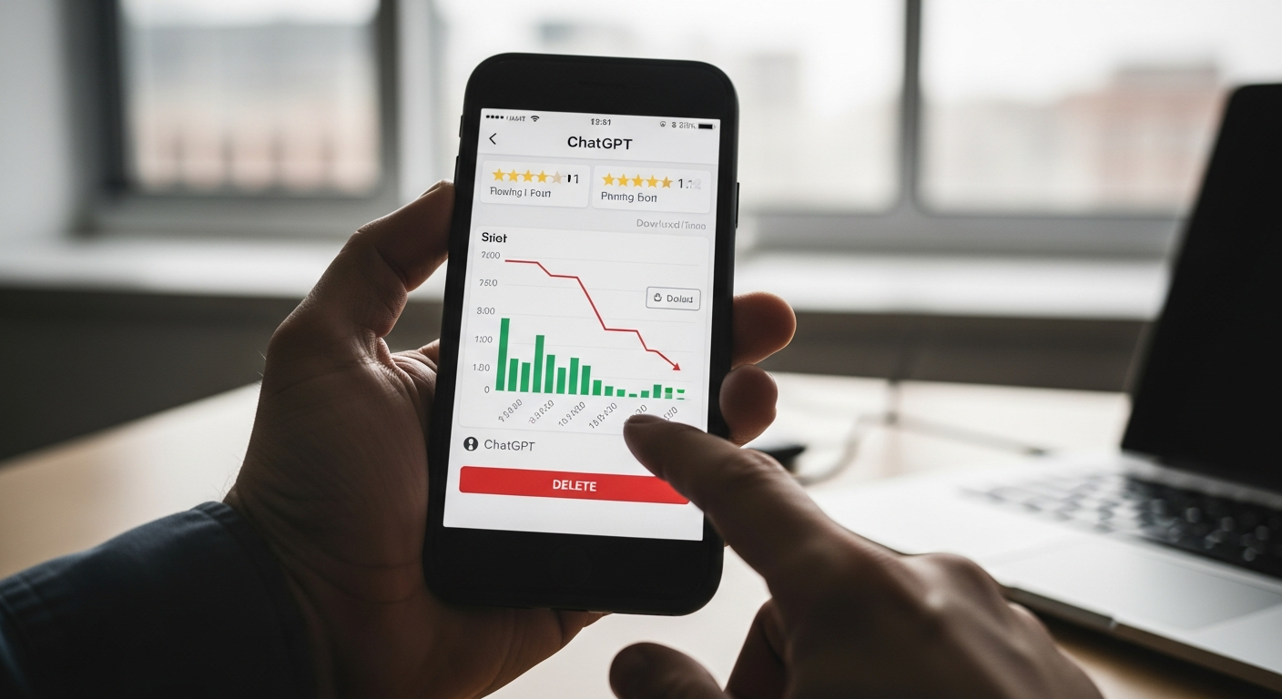 “오픈AI 손절?” 챗GPT 삭제 3배 폭증, 클로드 1위