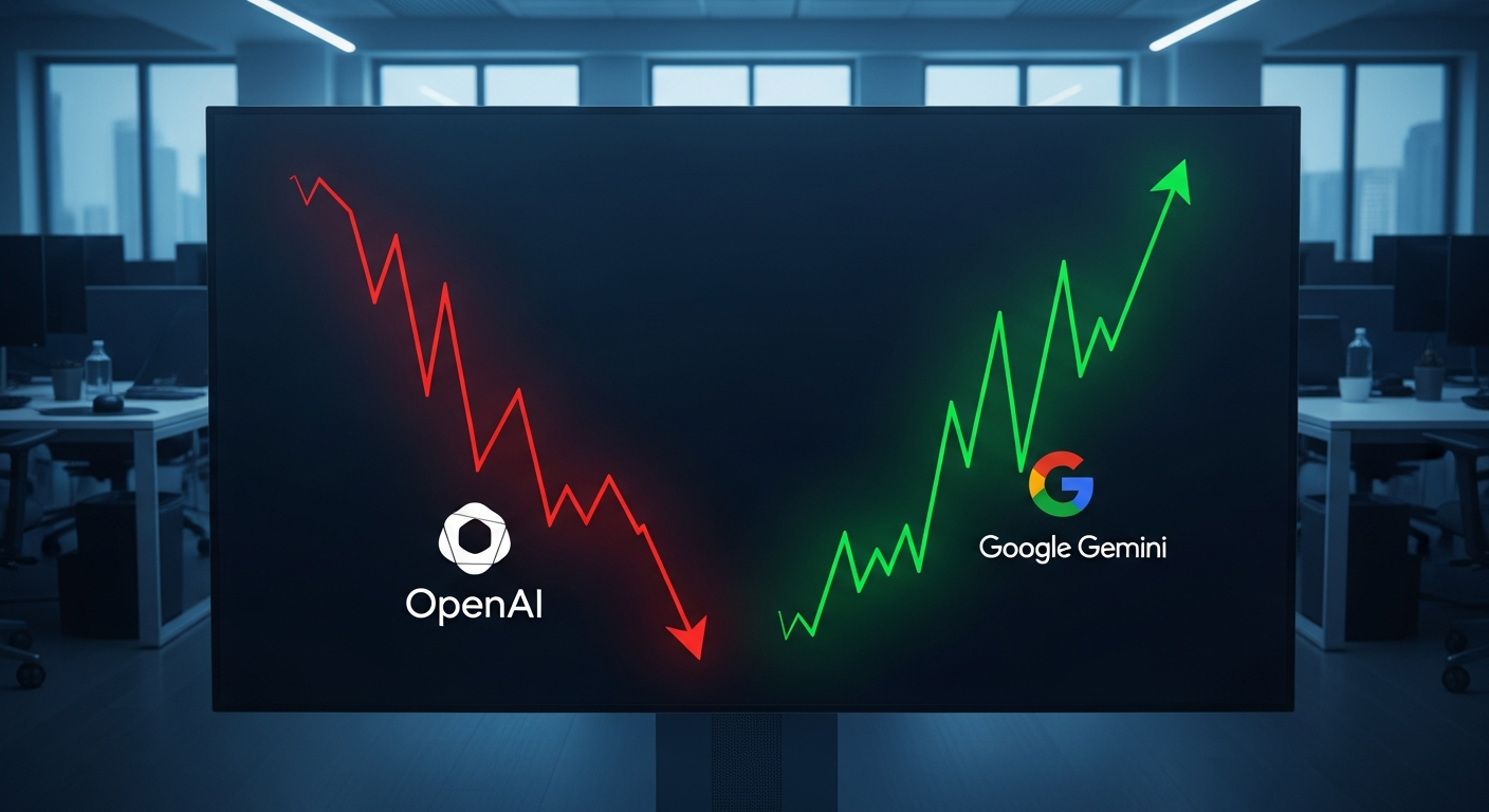 “ChatGPT 사용자 2억명 증발” OpenAI, 구글에 왕좌 뺏기나