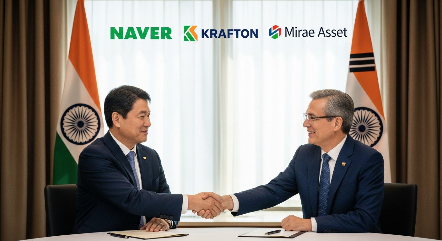 “인도에 1조 원 쏟아붓는다?” 네이버와 크래프톤의 통 큰 인도 투자