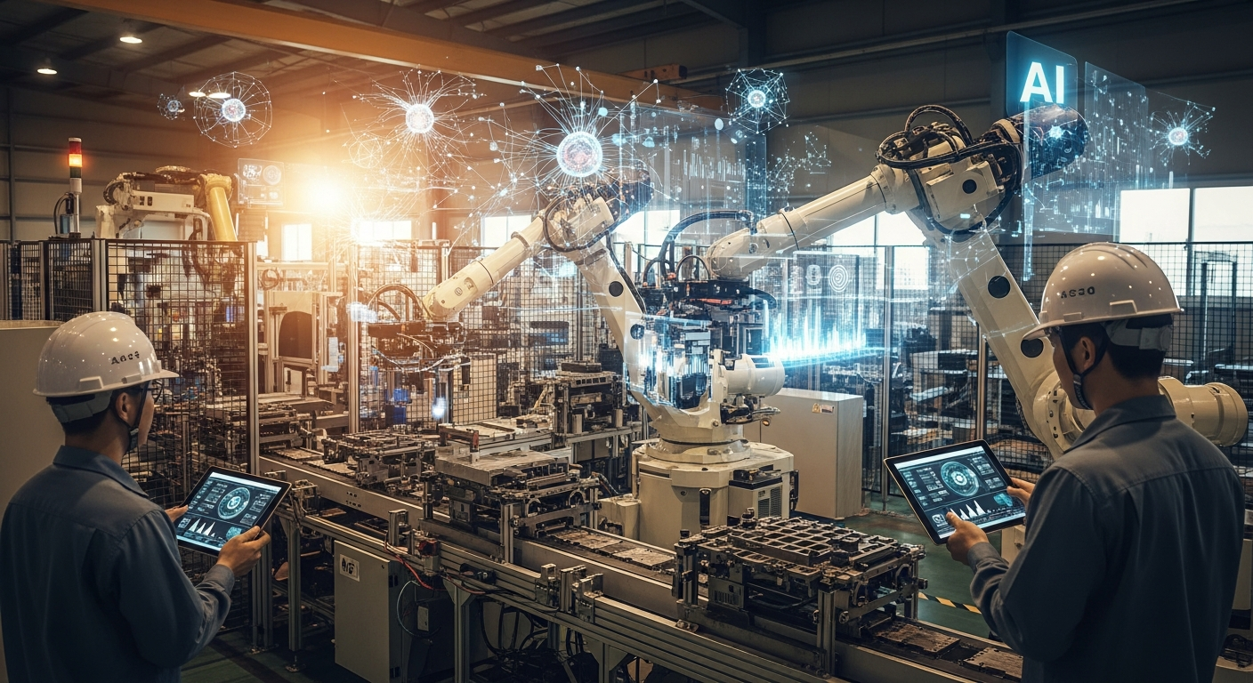 “로봇이 스스로 공부?” 한국 공장이 AI 학교 되는 충격 이유