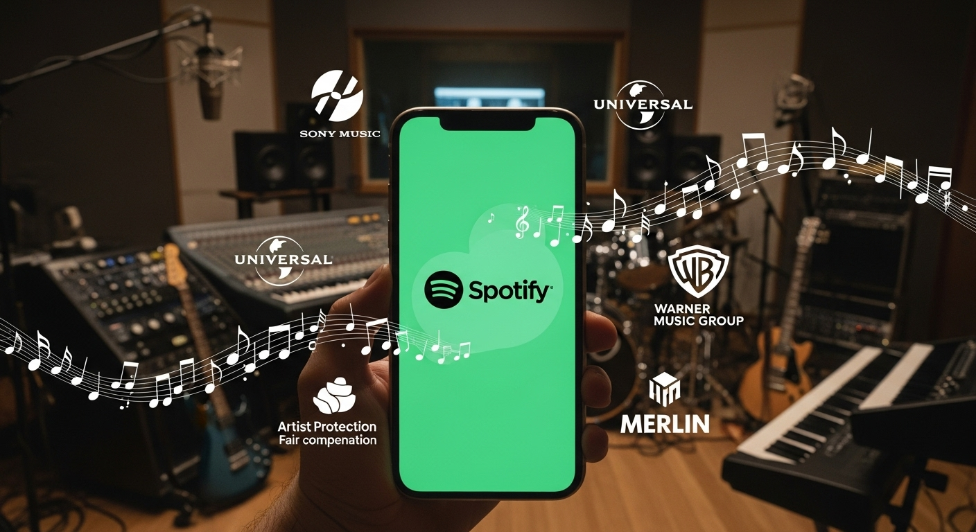 "AI가 가수들 다 죽인다?" 스포티파이, 음반사와 손잡았다