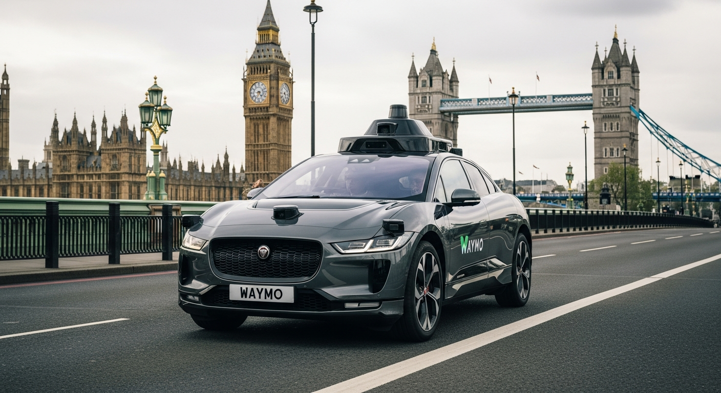 “운전대 잡을 사람 없다?” 런던 도로 점령한 구글 웨이모 로보택시 첫 주행