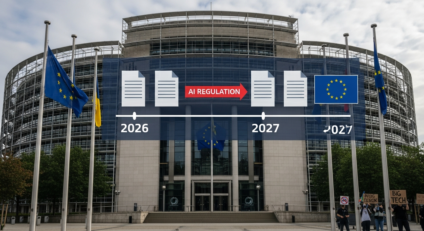 “결국 빅테크에 무릎 꿇었다” EU, 철옹성 AI 규제 2027년까지 연기