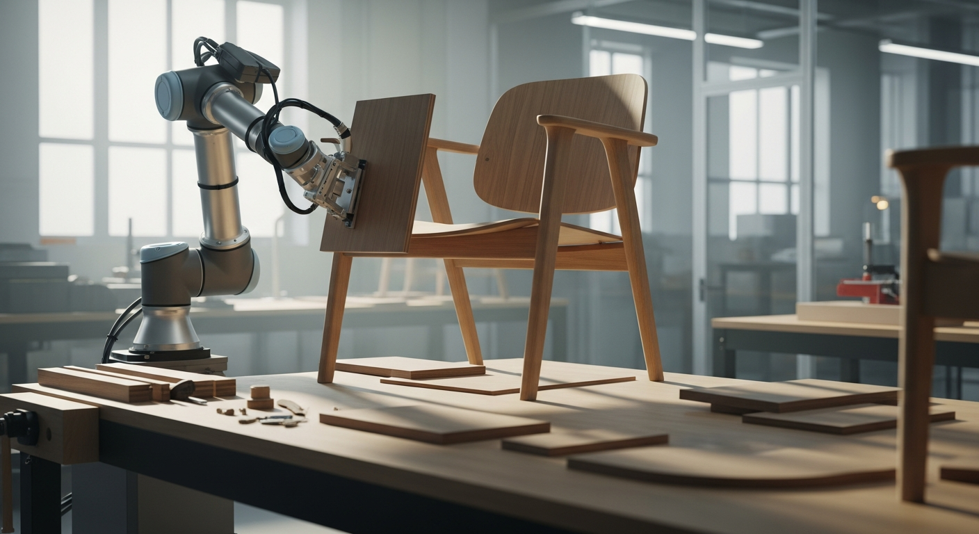 “이거 실화?” 말만 하면 뚝딱 가구 만드는 로봇 등장