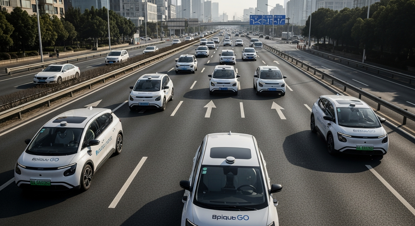 “2시간 동안 갇혔다..” 중국 우한 마비시킨 로보택시 집단 멈춤 사고