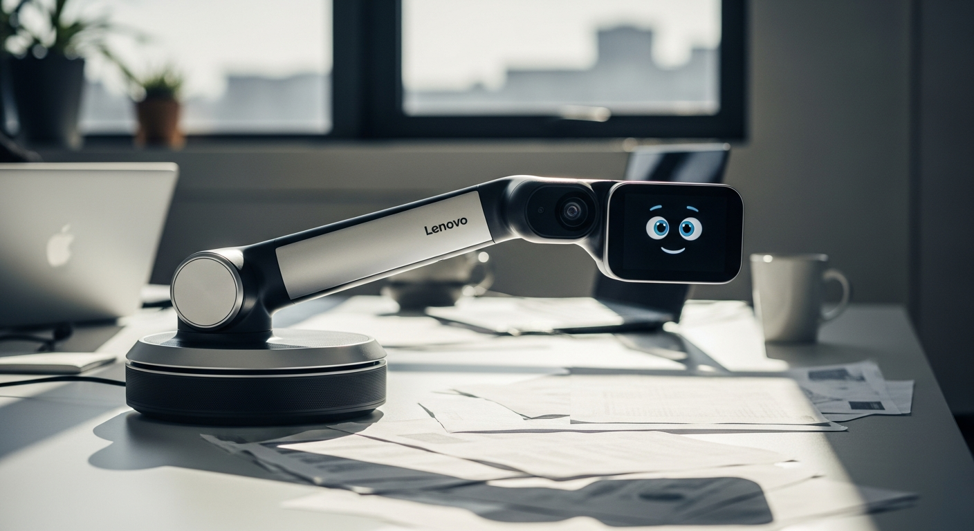 “내 책상 위 강아지?” 레노버가 만든 AI 로봇 팔 충격