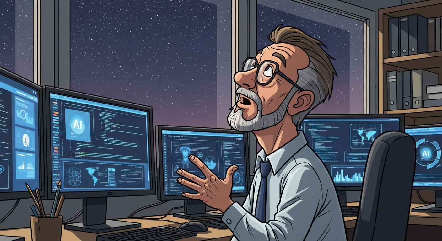 “AI가 웹툰까지 그린다?” 시니어 개발자 밥의 눈물겨운 미래 생존기