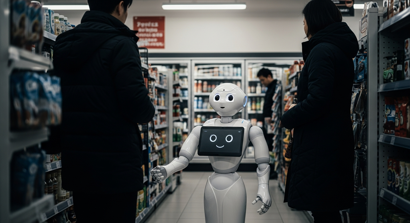 “알바생 이제 필요 없다?” 편의점 점령한 AI 로봇 충격 등장